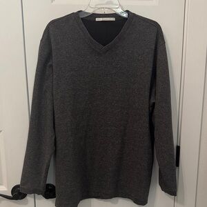 Perry Ellis Charcoal V-Neck Sweater